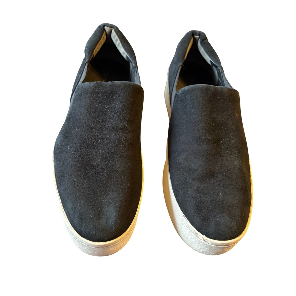 Vince Warren Black Suede Platform Slip On Sneakers‎ Womens 7.5 M EUR 37.5